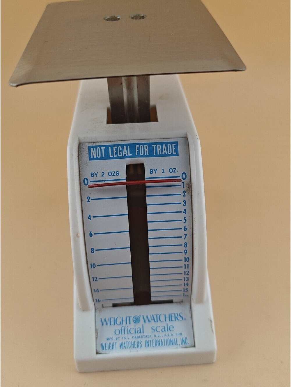 Vintage 1968 Official Weight Watchers Mechanical Scale 16 oz 1 lb